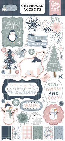Echo Park Winterland Chipboard Accents (WTL333021) (OUTLET)