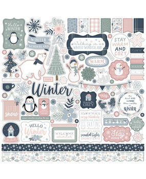 Echo Park Winterland Element Sticker (WTL333014) (OUTLET)