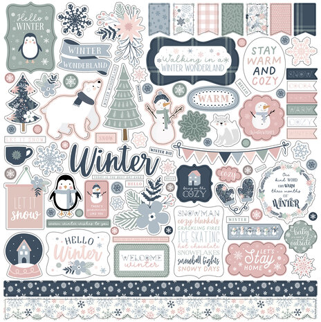 Echo Park Winterland Element Sticker (WTL333014) (DISCONTINUED)