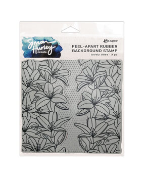 Ranger Simon Hurley create. Background Stamp 6x6 Inch Lovely Lilies (HUR75479) (DISCONTINUED) Ranger Simon Hurley create. Background Stamp 6x6 Inch Lovely Lilies (HUR75479) (DISCONTINUED)