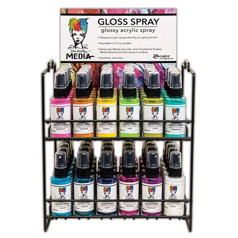 Ranger Dina Wakley MEdia Gloss Sprays - Header Card (HDR71884) Ranger Dina Wakley MEdia Gloss Sprays - Header Card (HDR71884)