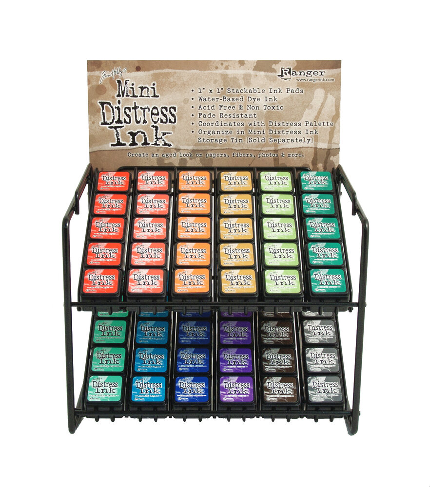 Ranger Tim Holtz Distress Ink - Mini Pad Header Card (HDR44697) Ranger Tim Holtz Distress Ink - Mini Pad Header Card (HDR44697)