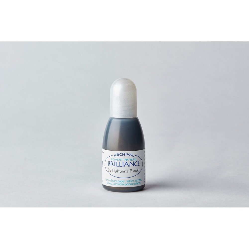 Tsukineko Brilliance Ink Refill Lightning Black 20ml (RB-000-095) Tsukineko Brilliance Ink Refill Lightning Black 20ml (RB-000-095)