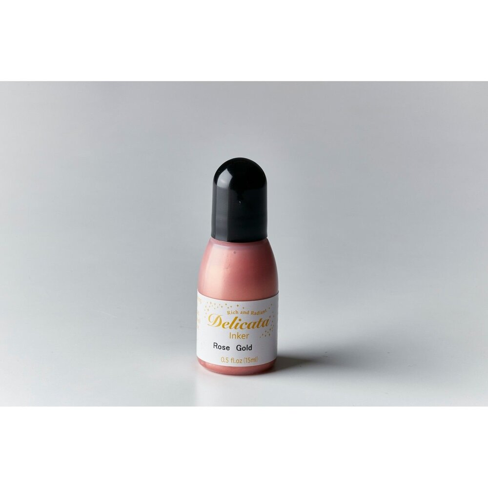 Tsukineko Delicata Pigment Inker Rose Gold 15ml (RC-000-357) Tsukineko Delicata Pigment Inker Rose Gold 15ml (RC-000-357)