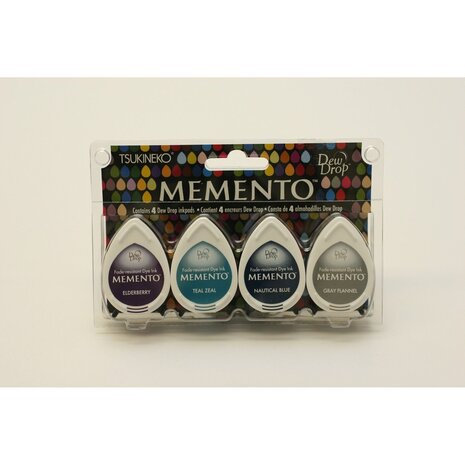 Tsukineko Memento Dew Drops Dolphin Play (4pcs) (MD-100-018) Tsukineko Memento Dew Drops Dolphin Play (4pcs) (MD-100-018)