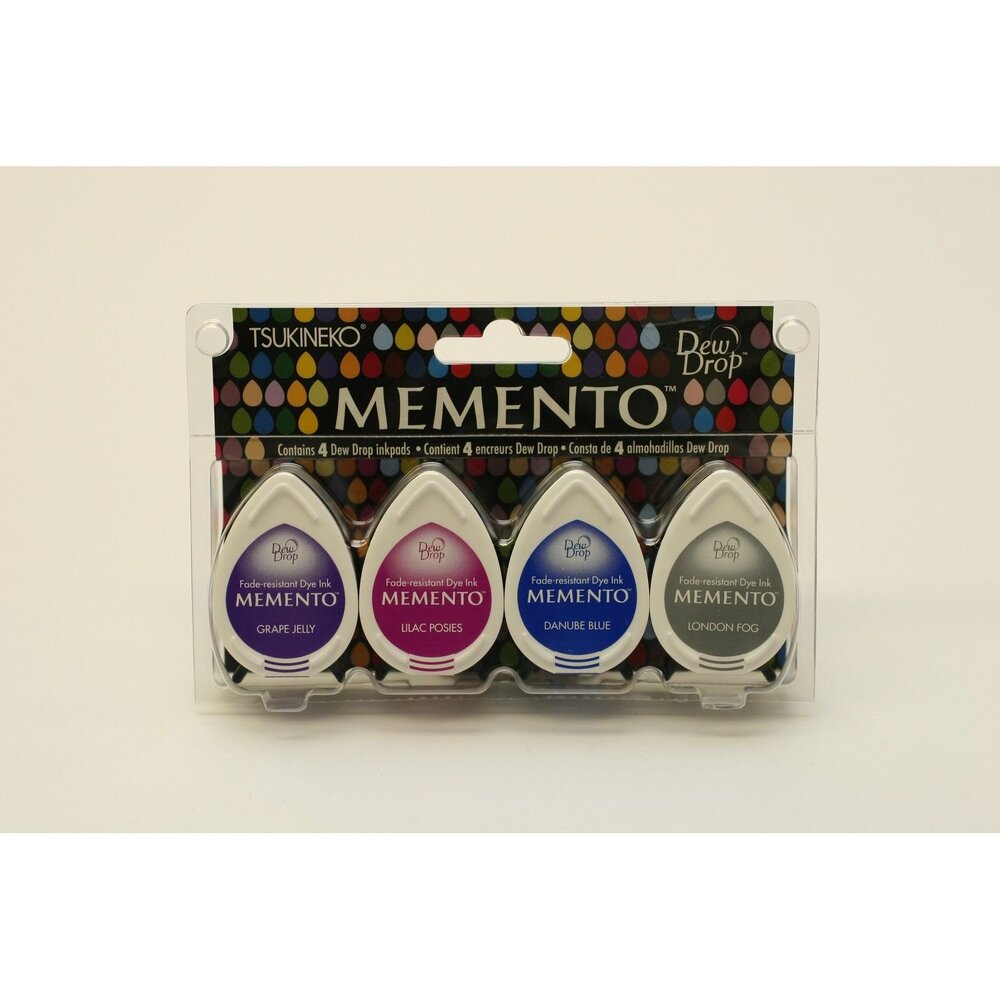 Memento Ink 12 Pack Fade Resistant Dye Ink Fine Details Tsukineko