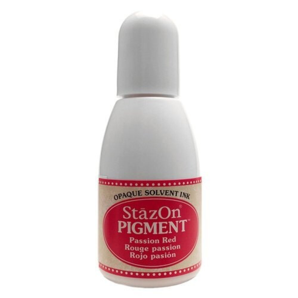 Tsukineko StazOn Pigment Inker Passion Red 15ml (RZ-PIG-021) Tsukineko StazOn Pigment Inker Passion Red 15ml (RZ-PIG-021)