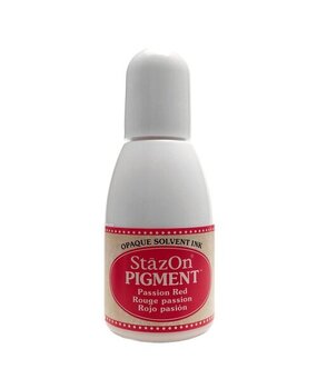 Tsukineko StazOn Pigment Inker Passion Red 15ml (RZ-PIG-021) Tsukineko StazOn Pigment Inker Passion Red 15ml (RZ-PIG-021)