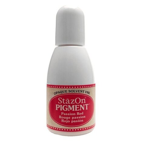 Tsukineko StazOn Pigment Inker Passion Red 15ml (RZ-PIG-021) Tsukineko StazOn Pigment Inker Passion Red 15ml (RZ-PIG-021)