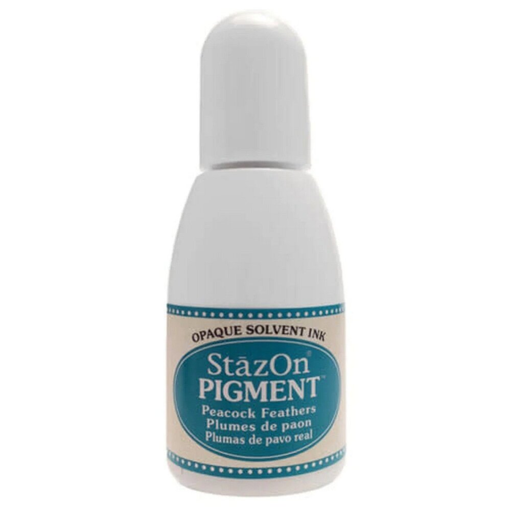Tsukineko StazOn Pigment Inker Peacock Feathers 15ml (RZ-PIG-062) Tsukineko StazOn Pigment Inker Peacock Feathers 15ml (RZ-PIG-062)