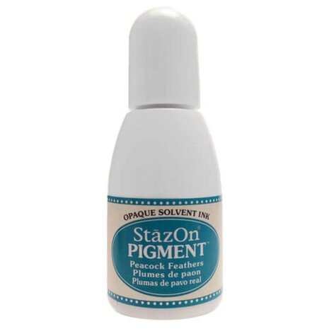 Tsukineko StazOn Pigment Inker Peacock Feathers 15ml (RZ-PIG-062) Tsukineko StazOn Pigment Inker Peacock Feathers 15ml (RZ-PIG-062)