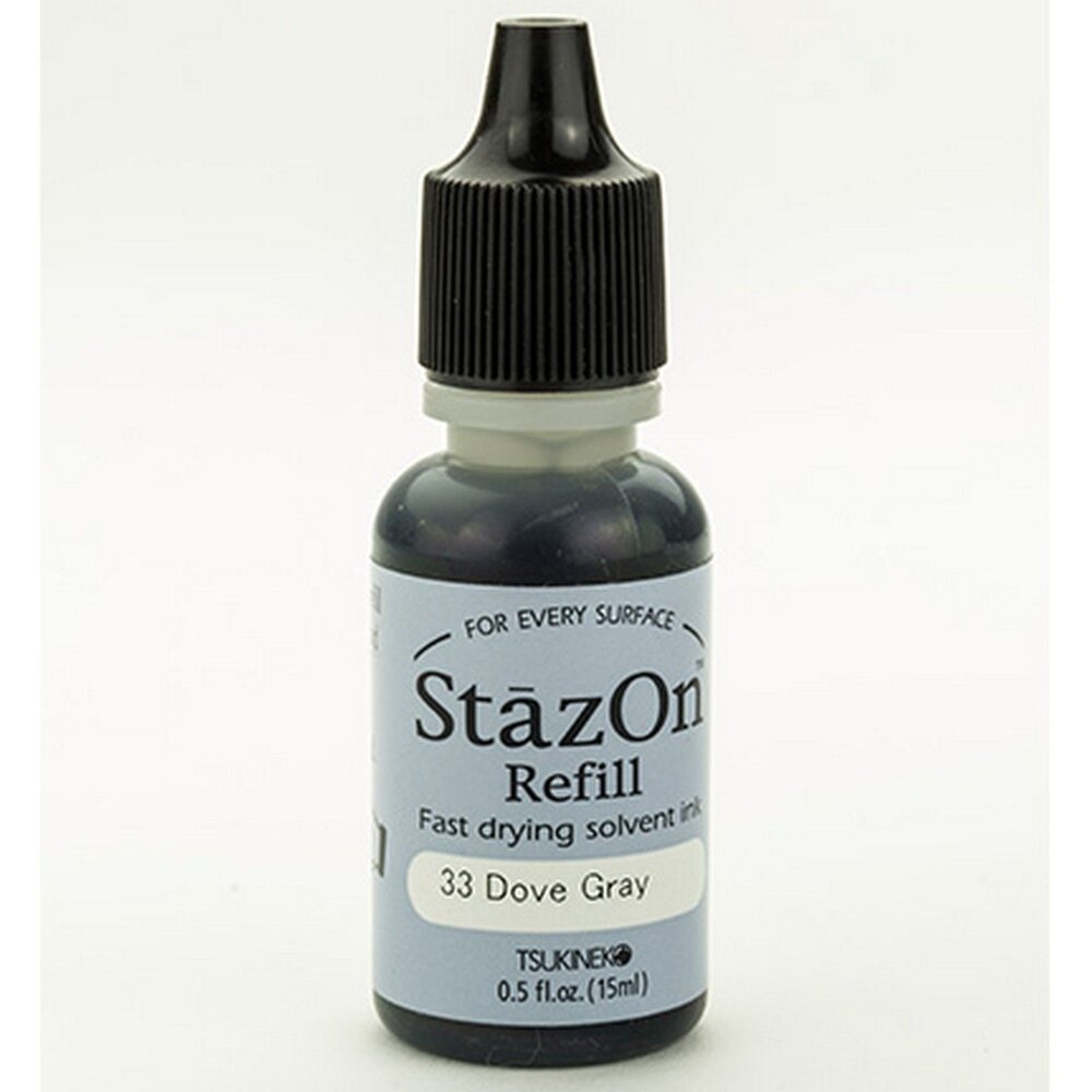 Tsukineko StazOn Refill Dove Gray 15ml (RZ-000-033) Tsukineko StazOn Refill Dove Gray 15ml (RZ-000-033)