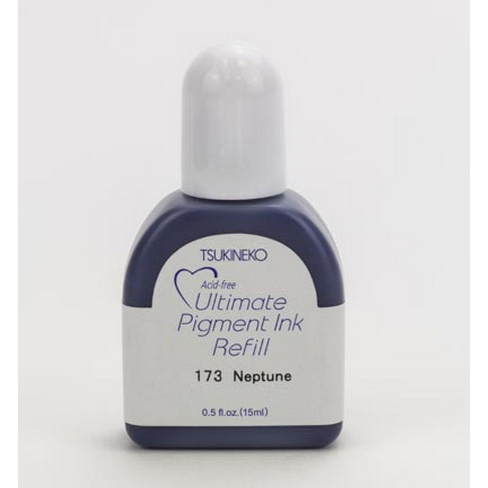 Encreur Ultimate Pigment Tsukineko - Recharge D'encre 15 Ml Pour Tampons Encreurs VersaColor | Orange, Pour Impressions Nettes Et Projets Créatifs