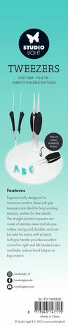 Studio Light Tweezers Soft Grip Fine Tip (SL-TO-TWEE02) (BASIC) Studio Light Tweezers Soft Grip Fine Tip (SL-TO-TWEE02) (BASIC)