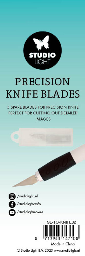 Studio Light Precision Knife Blades (5pcs) (SL-TO-KNIFE02) (BASIC) Studio Light Precision Knife Blades (5pcs) (SL-TO-KNIFE02) (BASIC)