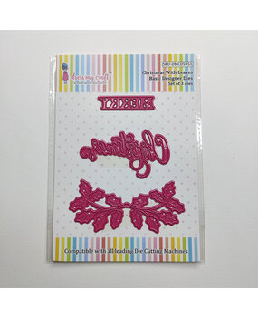 Dress My Craft Cutting Die Basic Designer Christmas With Leaves (DMCD5951) (OUTLET)