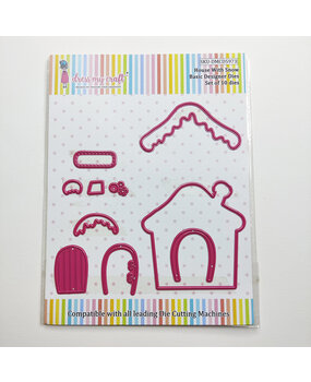Dress My Craft Cutting Die Basic Designer House With Snow (DMCD5973) (OUTLET)