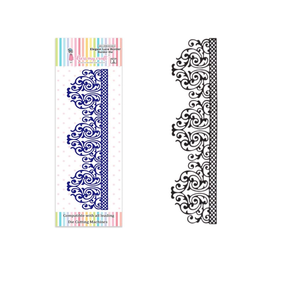 Dress My Craft Cutting Die Border Elegant Lace (DMCD5401) (OUTLET)