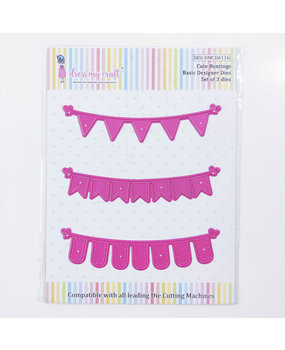 Dress My Craft Cutting Die Basic Designer Cute Buntings (DMCD6116) (OUTLET) Dress My Craft Cutting Die Basic Designer Cute Buntings (DMCD6116) (OUTLET)