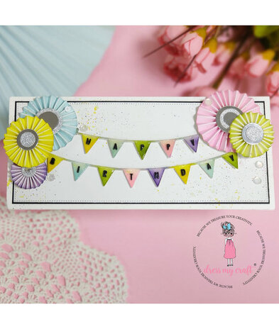 Dress My Craft Cutting Die Basic Designer Cute Buntings (DMCD6116) (OUTLET) Dress My Craft Cutting Die Basic Designer Cute Buntings (DMCD6116) (OUTLET)