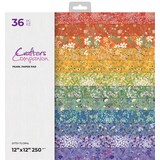 Crafter's Companion Ditsy Floral 12x12 Inch Pearl Paper Pad (CC-PAD12-DIFL) (DISCONTINUED)