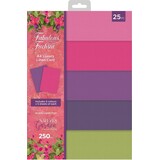 Crafter's Companion Fabulous Fuchsia A4 Luxury Linen Card Pack (NGA-FF-LINEN-A4) (OUTLET)