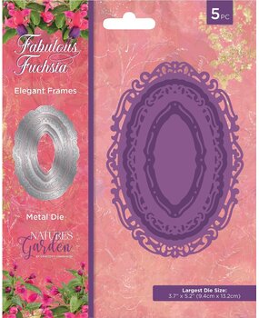 Crafter's Companion Fabulous Fuchsia Metal Die Elegant Frames (NGA-FF-MD-EFR) (DISCONTINUED)