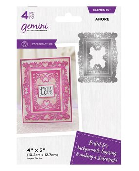 Gemini Everyday Border Nesting Elements Dies Amore (CC-DCE-MD-AMOR) (DISCONTINUED)