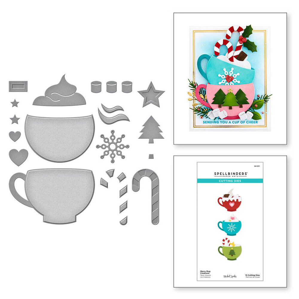 Spellbinders Merry Mug Creations Etched Dies (S4-1311) Spellbinders Merry Mug Creations Etched Dies (S4-1311)