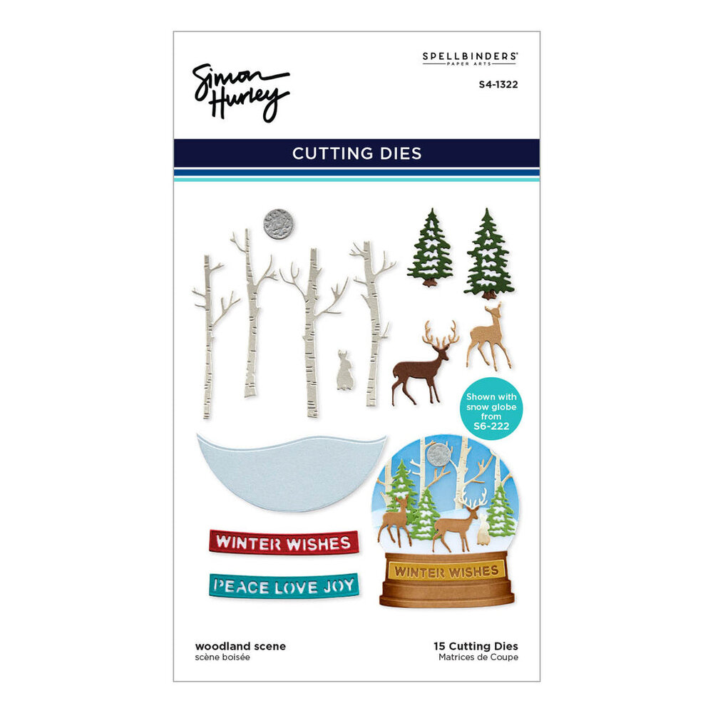 Spellbinders Woodland Scene Etched Dies (S4-1322)