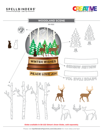 Spellbinders Woodland Scene Etched Dies (S4-1322) Spellbinders Woodland Scene Etched Dies (S4-1322)