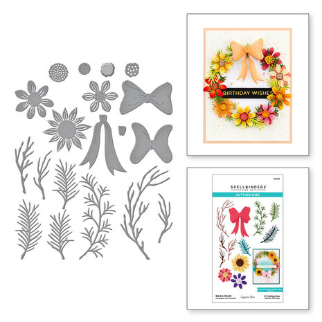 Spellbinders Build-A-Wreath Etched Dies (S5-595) Spellbinders Build-A-Wreath Etched Dies (S5-595)