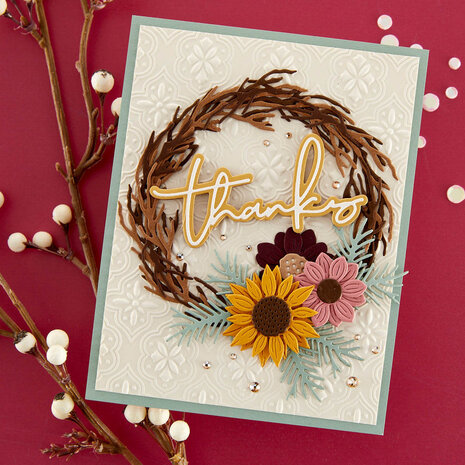 Spellbinders Build-A-Wreath Etched Dies (S5-595) Spellbinders Build-A-Wreath Etched Dies (S5-595)