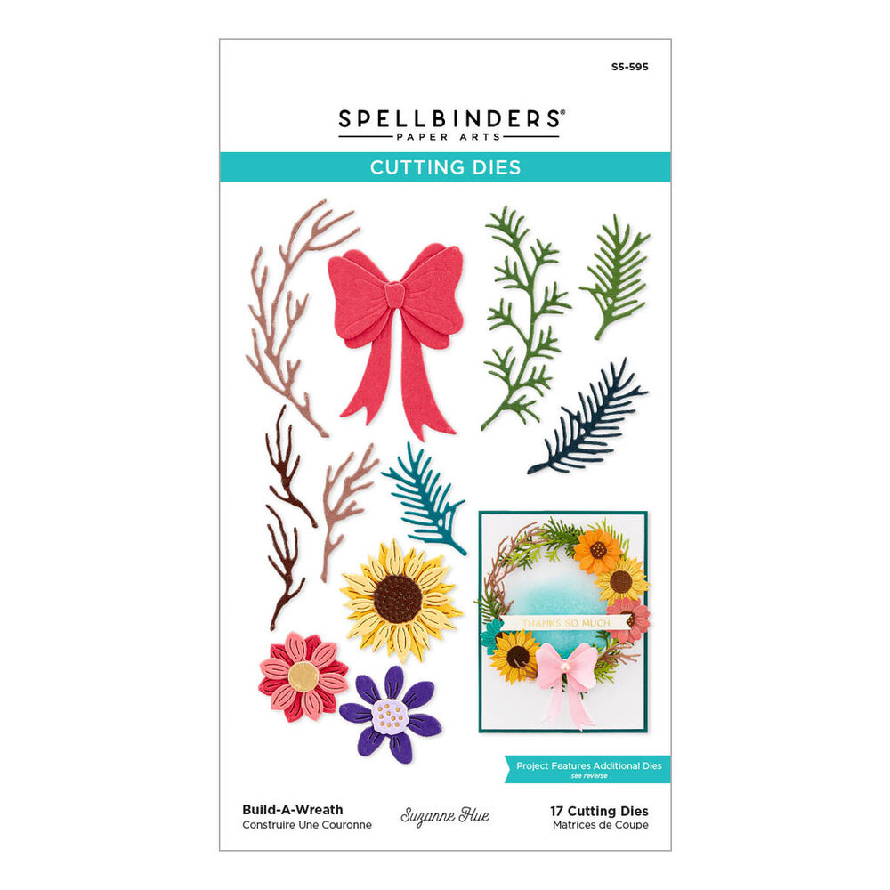 Spellbinders Build-A-Wreath Etched Dies (S5-595) Spellbinders Build-A-Wreath Etched Dies (S5-595)