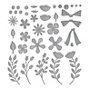 Spellbinders Garden Wreath Add-Ons Etched Dies (S5-598) Spellbinders Garden Wreath Add-Ons Etched Dies (S5-598)