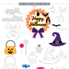 Spellbinders Halloween Wreath Add-Ons Etched Dies (S5-601) (DISCONTINUED) Spellbinders Halloween Wreath Add-Ons Etched Dies (S5-601) (DISCONTINUED)