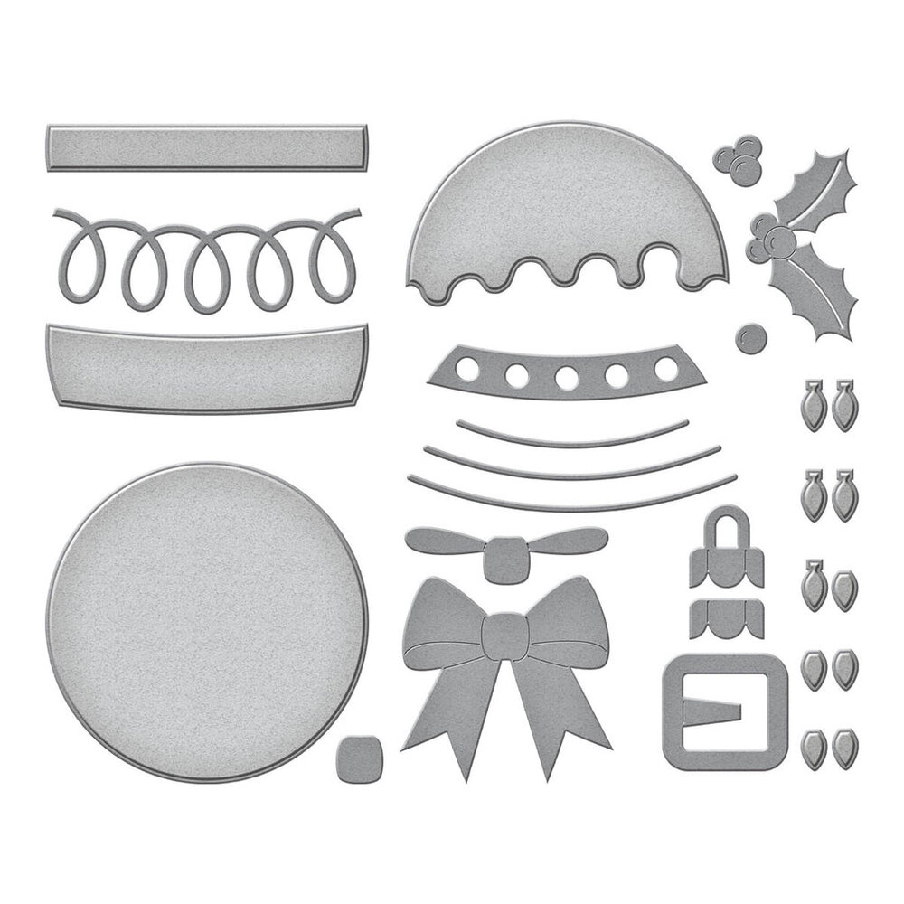 Spellbinders Festive Ornaments Etched Dies (S5-607)