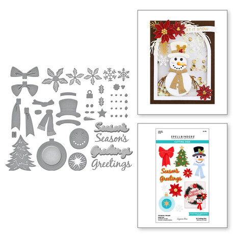 Spellbinders Christmas Wreath Add-Ons Etched Dies (S6-219) (OUTLET) Spellbinders Christmas Wreath Add-Ons Etched Dies (S6-219) (OUTLET)