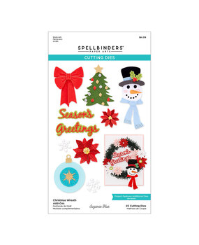 Spellbinders Christmas Wreath Add-Ons Etched Dies (S6-219) (OUTLET)