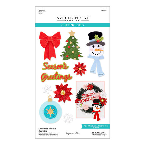 Spellbinders Christmas Wreath Add-Ons Etched Dies (S6-219) (OUTLET) Spellbinders Christmas Wreath Add-Ons Etched Dies (S6-219) (OUTLET)