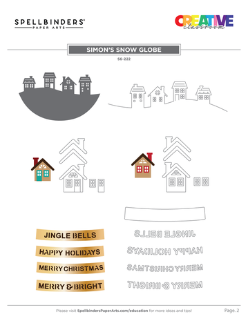 Spellbinders Simon's Snow Globe Etched Dies (S6-222) Spellbinders Simon's Snow Globe Etched Dies (S6-222)