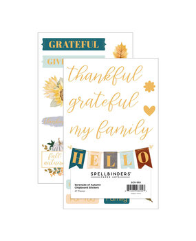 Spellbinders Autumn Chipboard Stickers (SCS-302) (OUTLET)