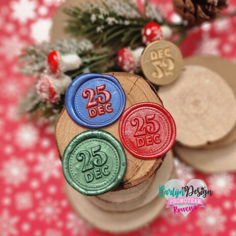 CarlijnDesign Wax Seal Stamp 25DEC (CDWX-0025) (OUTLET)