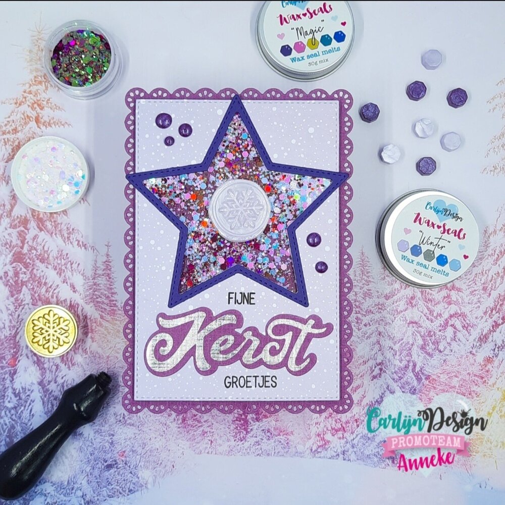 CarlijnDesign Wax Seal Stamp Sneeuwvlok (CDWX-0053) (DISCONTINUED) CarlijnDesign Wax Seal Stamp Sneeuwvlok (CDWX-0053) (DISCONTINUED)