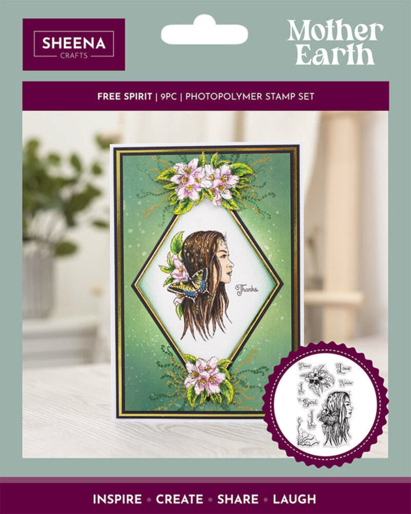 Crafter's Companion Mother Earth Clear Stamp Free Spirit (SD-ME-STP-FSPR) (OUTLET) Crafter's Companion Mother Earth Clear Stamp Free Spirit (SD-ME-STP-FSPR) (OUTLET)
