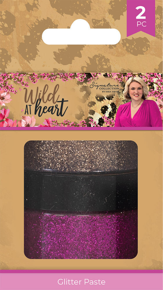 Crafter's Companion Wild at Heart Glitter Paste Pink & Bronze (2x30ml) (SIG-WAH-GLIPA) (OUTLET)