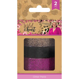 Crafter's Companion Wild at Heart Glitter Paste Pink & Bronze (2x30ml) (SIG-WAH-GLIPA) (OUTLET)