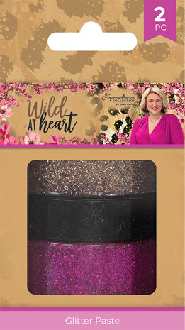 Crafter's Companion Wild at Heart Glitter Paste Pink & Bronze (2x30ml) (SIG-WAH-GLIPA) (OUTLET)
