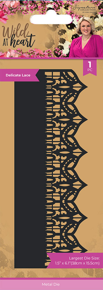 Crafter's Companion Wild at Heart Metal Die Delicate Lace (SIG-WAH-MD-DELL) (OUTLET)