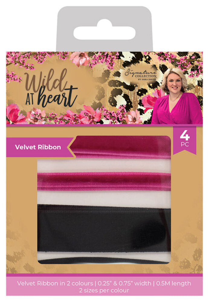 Crafter's Companion Wild at Heart Velvet Ribbon (SIG-WAH-VERI) (OUTLET)
